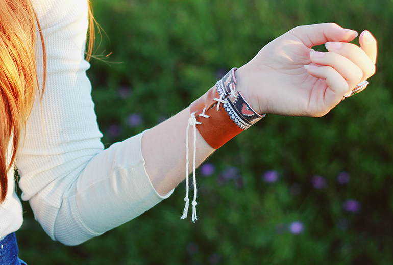 Southwestern DIY Leather Cuff